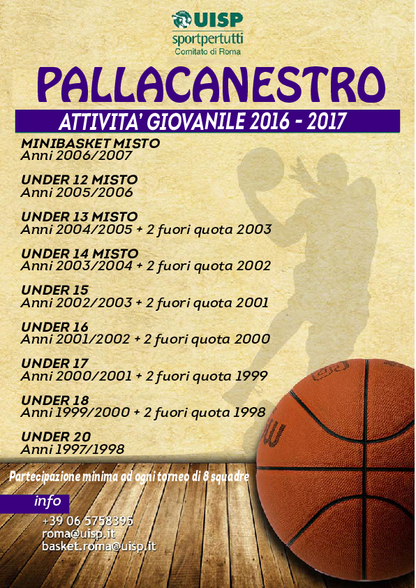 UISP Roma Campionati Pallacanestro